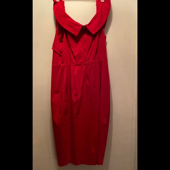 Torrid Red Pencil Dress Sz 12 - Picture 3 of 4
